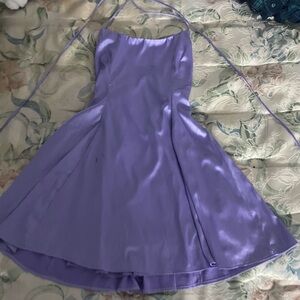 lucy in the sky satin dress